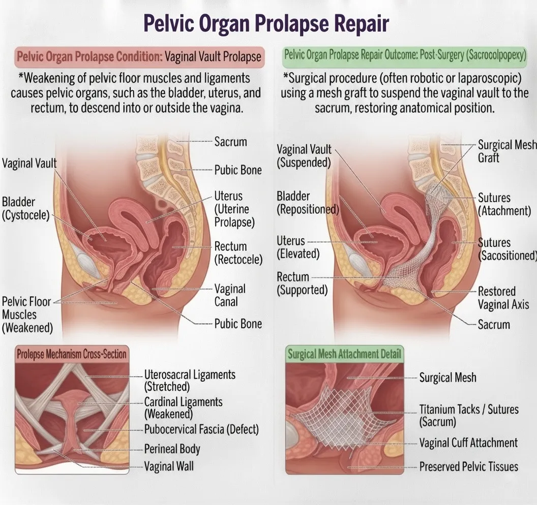 Pelvic Organ Prolapse Repair — anatomy diagram